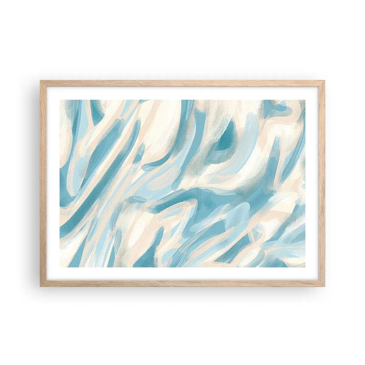 Poszter világos tölgy keretben - Tavaszi szellők - 70x50 cm