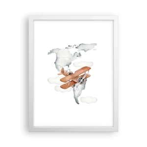 Poszter fekete keretben - Úttörő szellemben - 30x40 cm