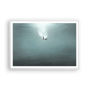 Poszter fekete keretben - Az óceán ölelésében - 100x70 cm