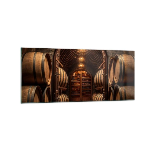 Üveg kép - Hangulatos pince - 120x50 cm