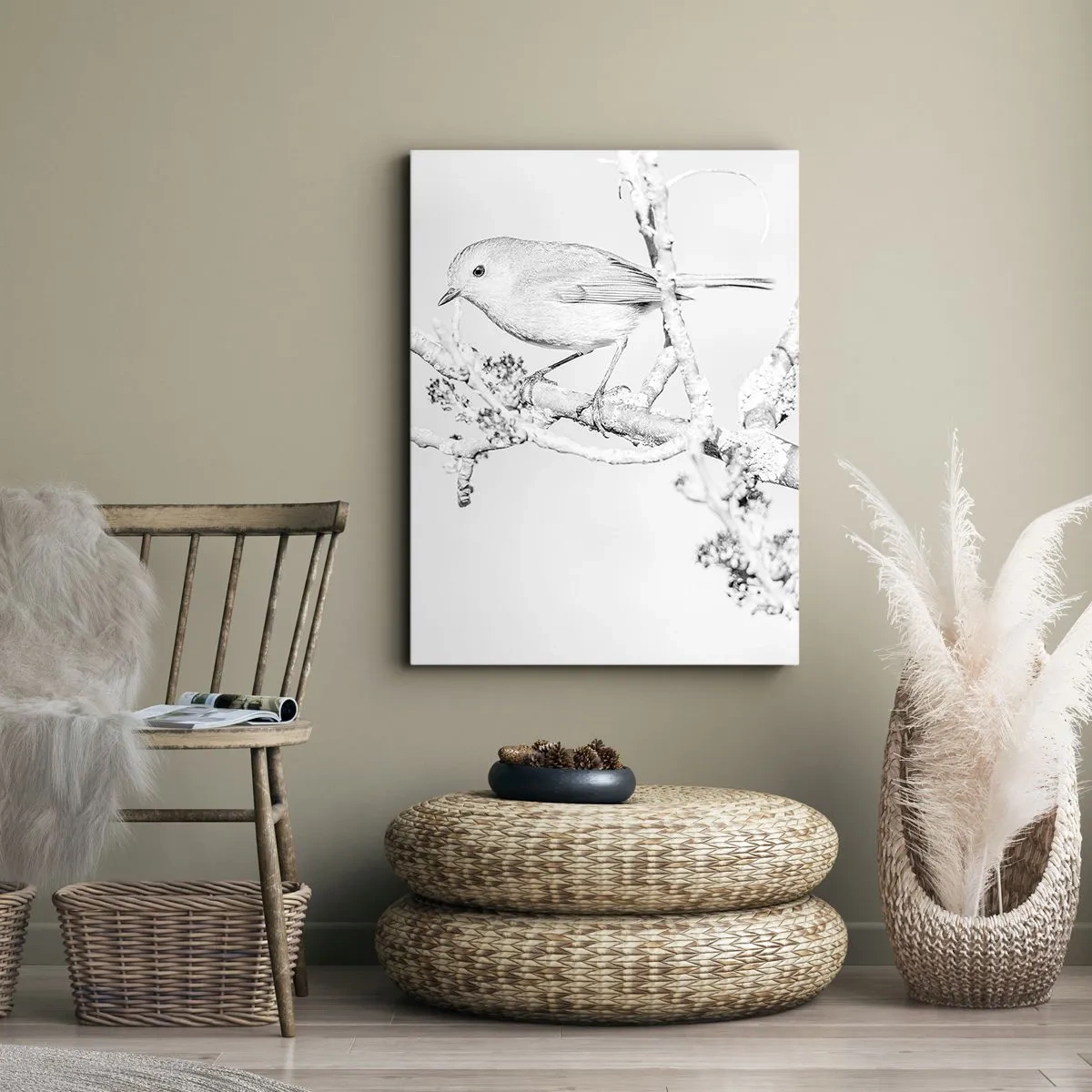 Vászonkép - Téli reggel - 65x120 cm