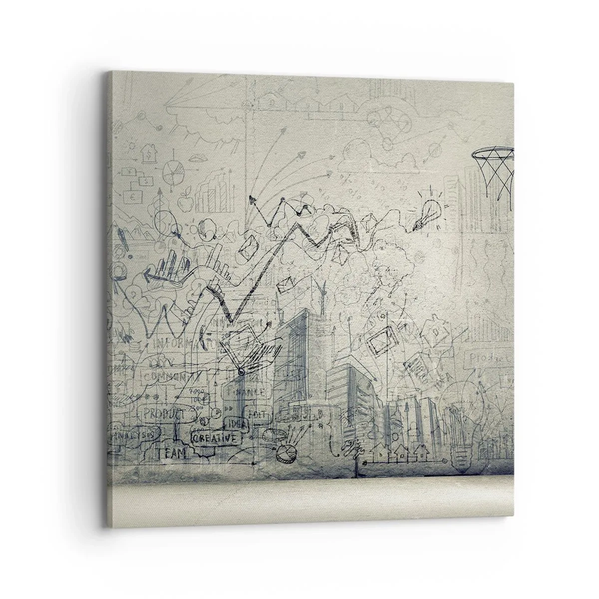 Vászonkép - A remek városi életem - 70x70 cm