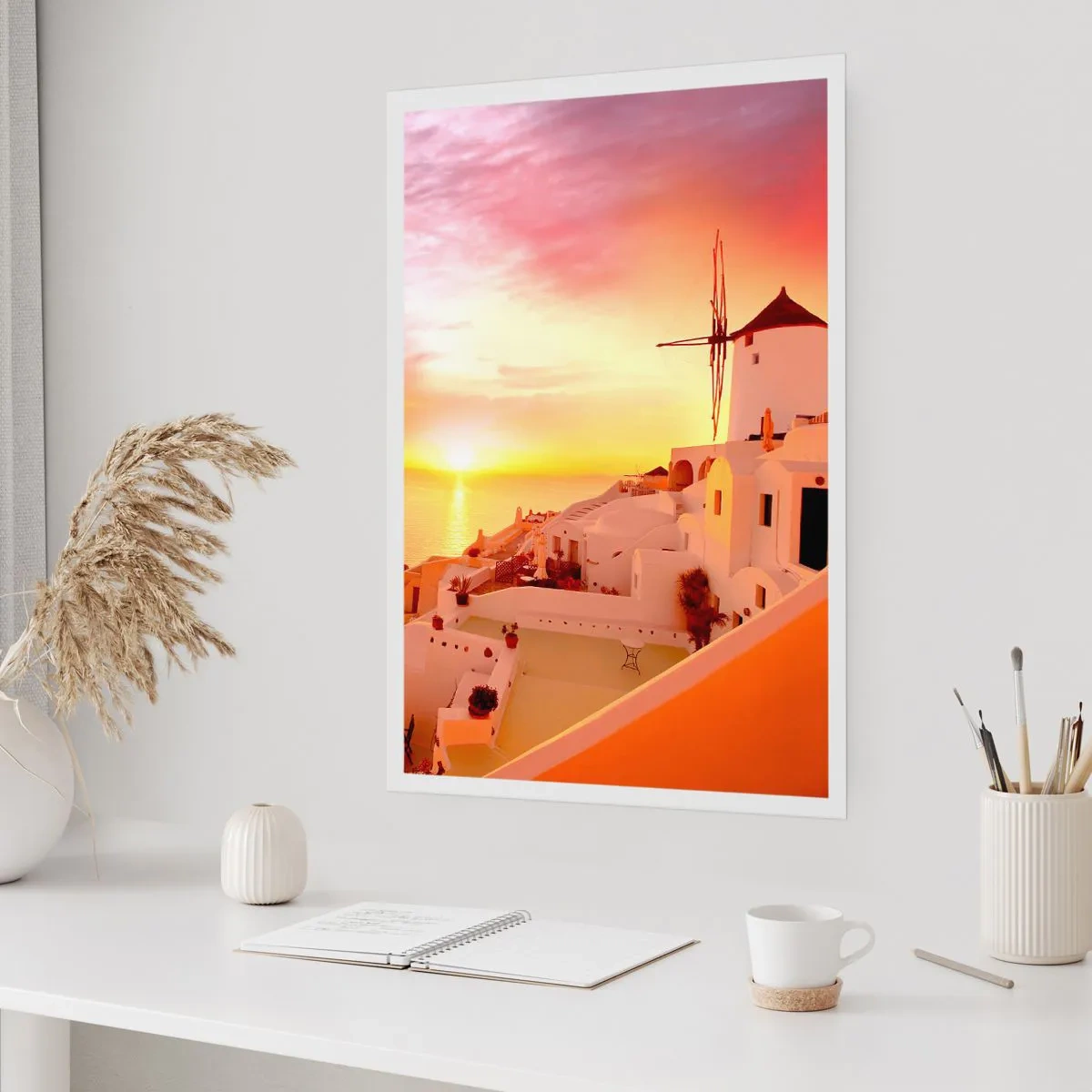 Poszter - Szétfolyni a fehérben és aranyban - 30x40 cm