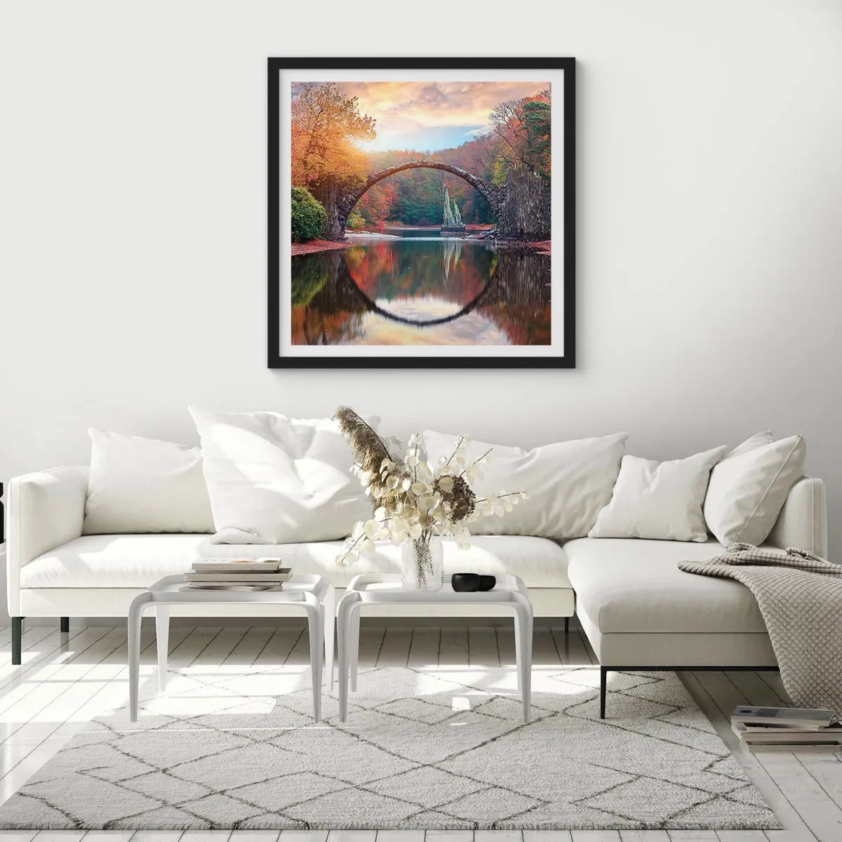 Poszter fehér keretben - A tükör másik oldalán - 40x40 cm