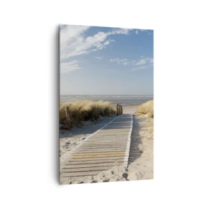 Vászonkép - A dűne mögött, a fű susogásában - 80x120 cm