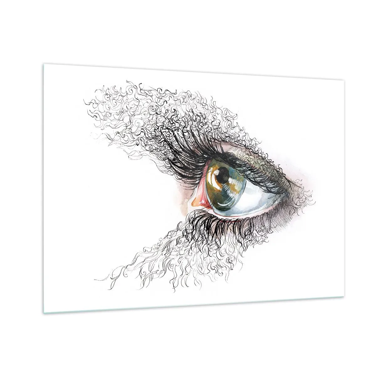 Üveg kép - Nézz egyenesen a lélekbe - 100x70 cm