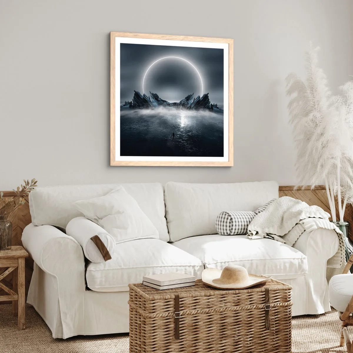 Poszter világos tölgy keretben - Egy történet fináléja - 60x60 cm