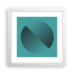 Poszter fekete keretben - A kör - egy geometriai variáció - 30x30 cm