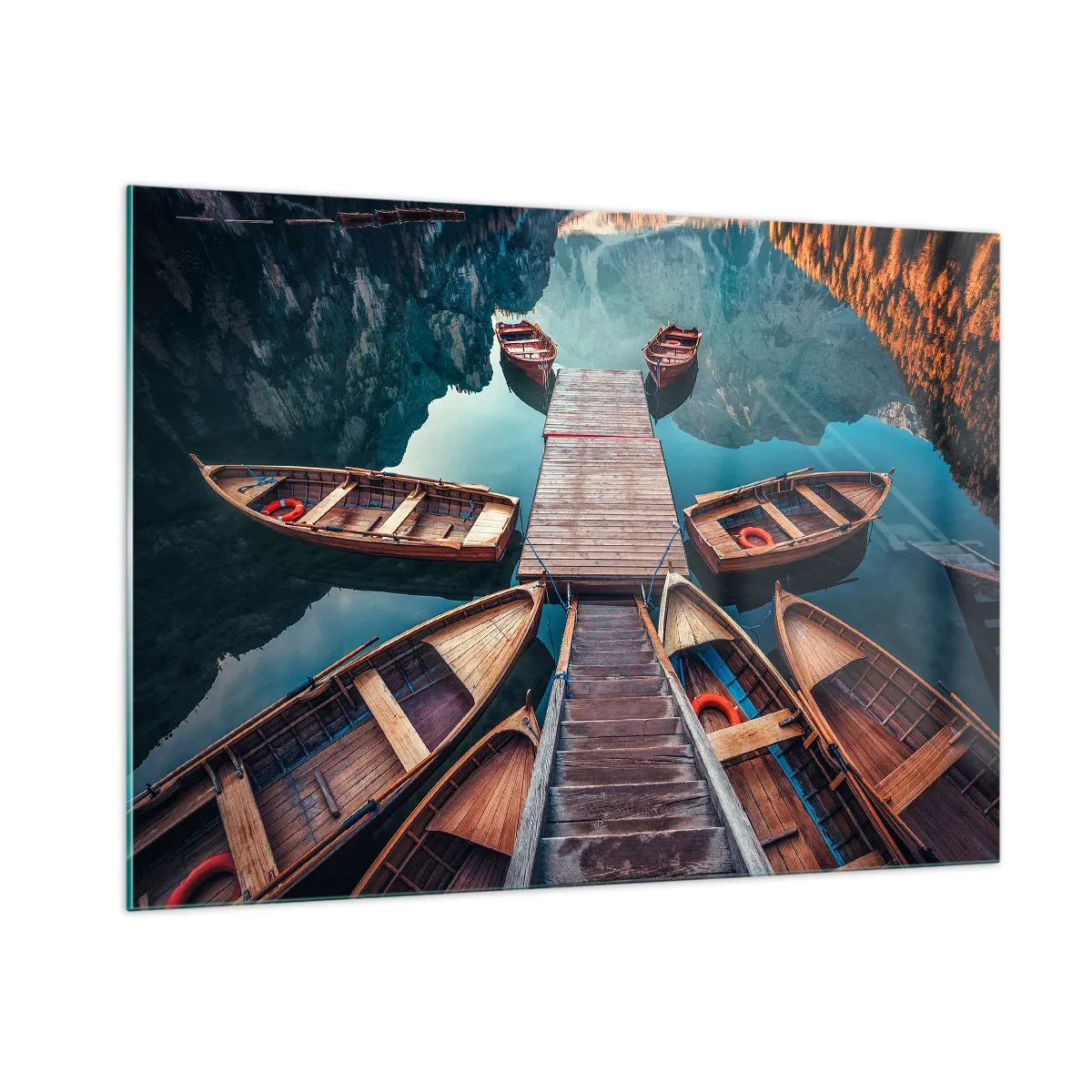 Üveg kép - A kikötőben várok - 100x70 cm