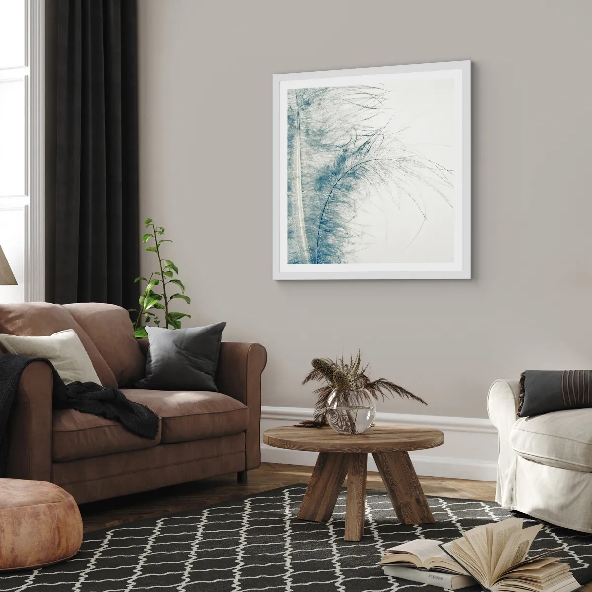 Poszter fekete keretben - A természet suttogása - 30x30 cm