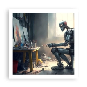 Poszter - Az alkotás aktusa - 60x60 cm