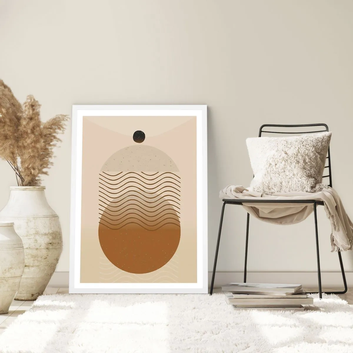 Poszter fekete keretben - A geometriai formák eredetéről - 70x100 cm