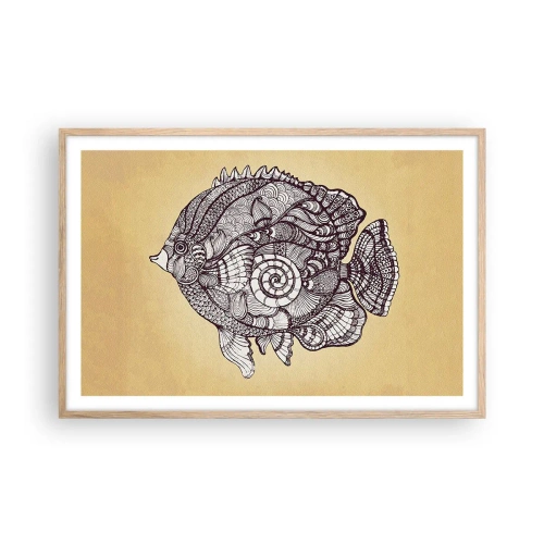 Poszter világos tölgy keretben - A díszek óceánjából - 91x61 cm