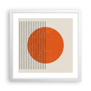 Poszter fekete keretben - Mindig a nap - 40x40 cm