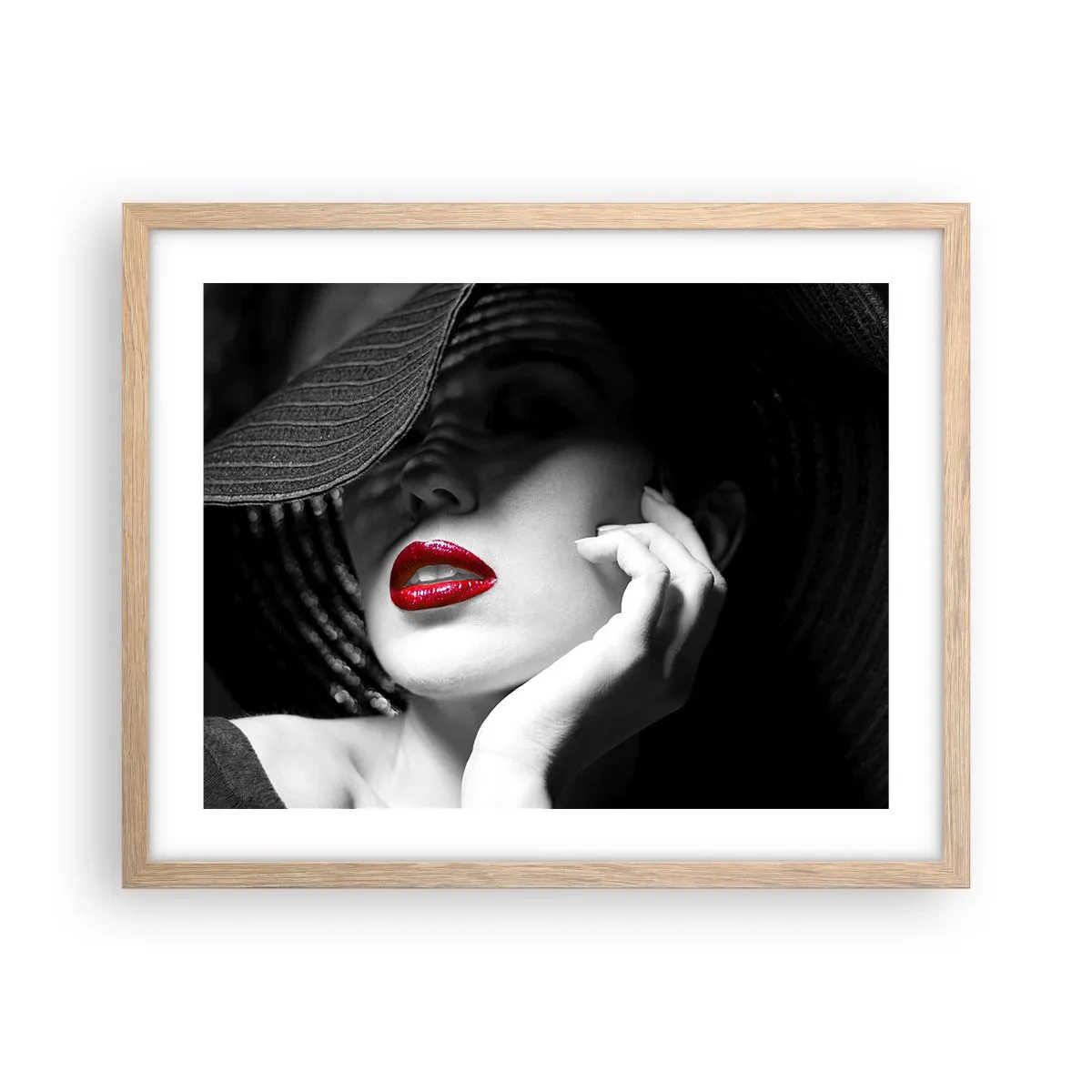 Poszter világos tölgy keretben - Egy tanulmány Scarletben - 50x40 cm