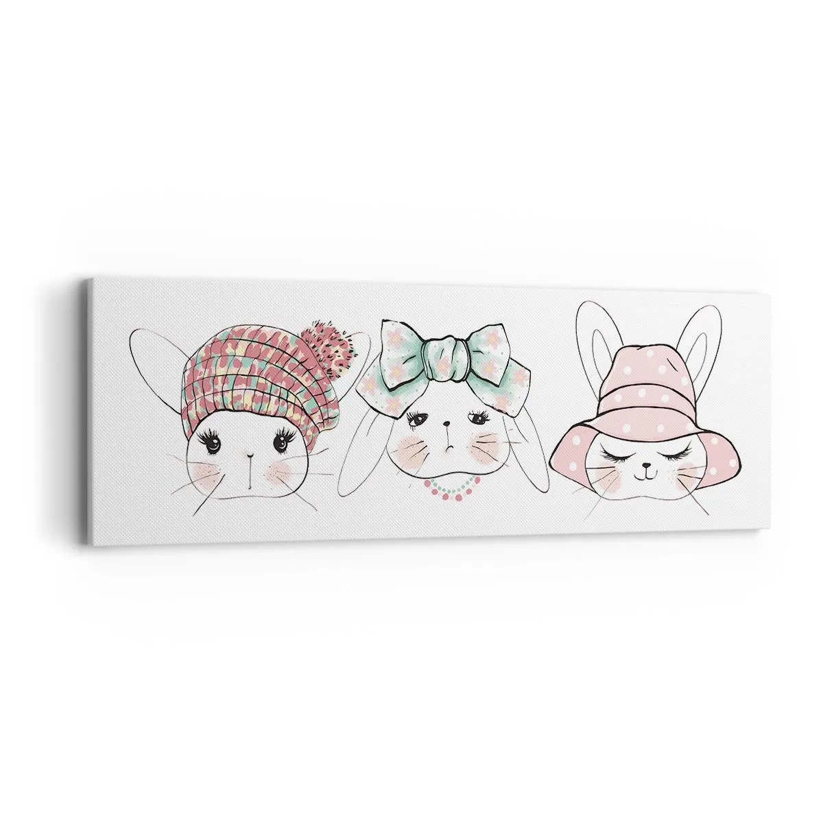 Vászonkép - Töprengő, szomorú, elégedett - 90x30 cm