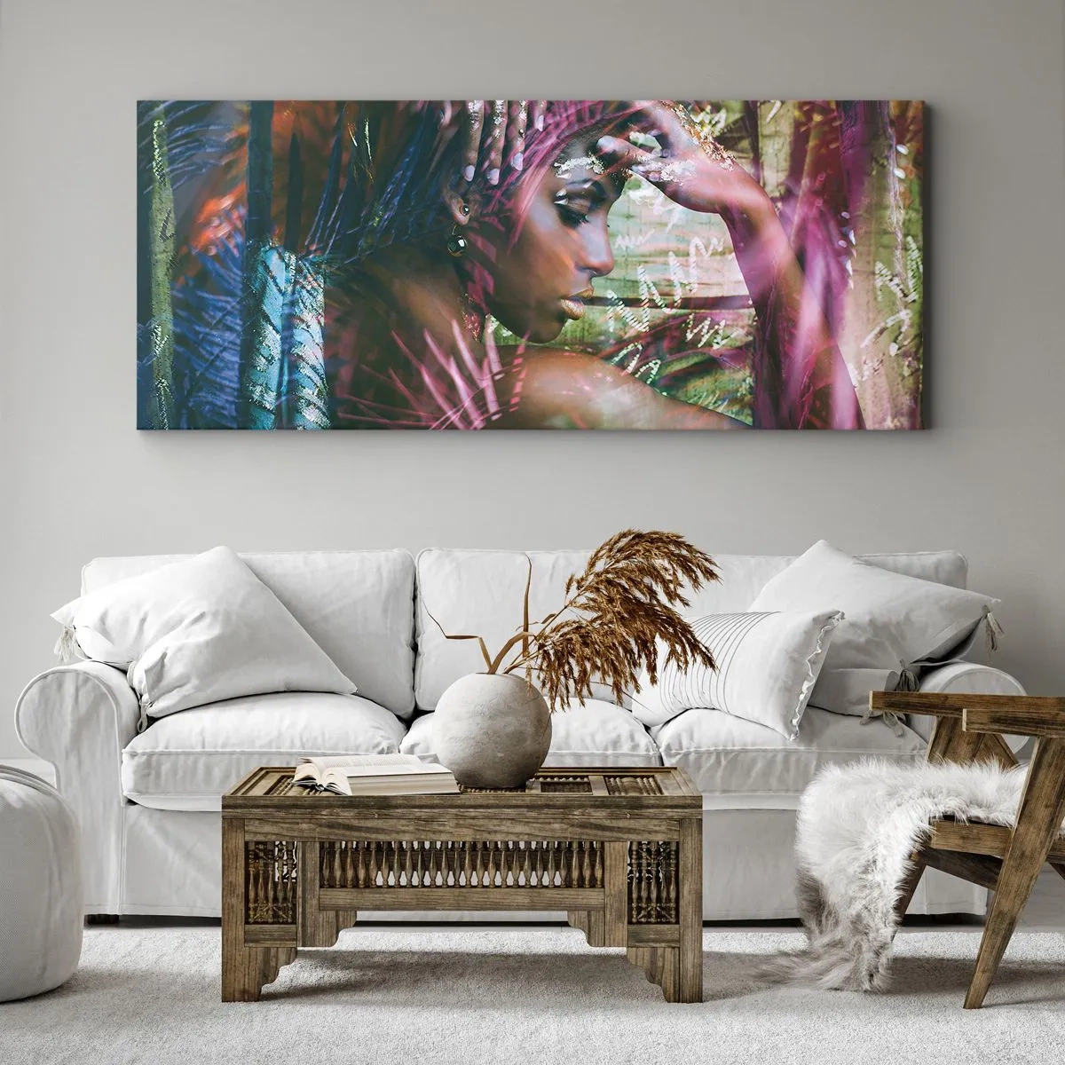 Vászonkép - Anyatermészet a dzsungelben - 100x40 cm