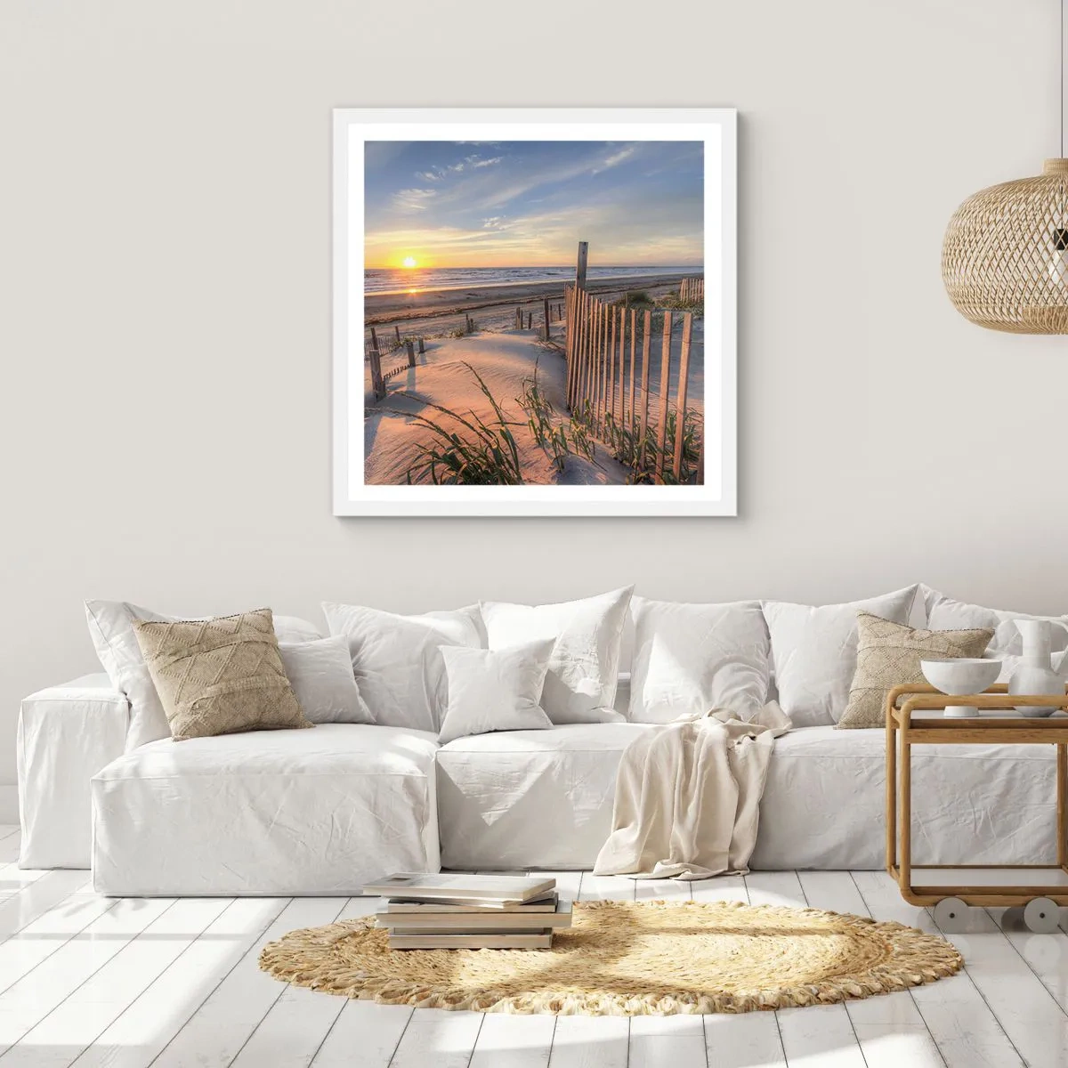 Poszter fekete keretben - A szél ragyogása és árnyéka - 50x50 cm