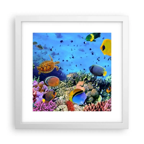 Poszter fekete keretben - És mit tudunk az életről... - 30x30 cm