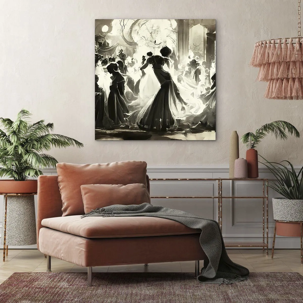 Vászonkép - Nagy álarcosbál - 60x60 cm