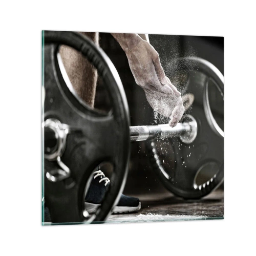 Üveg kép - Kihívás elfogadva! - 40x40 cm