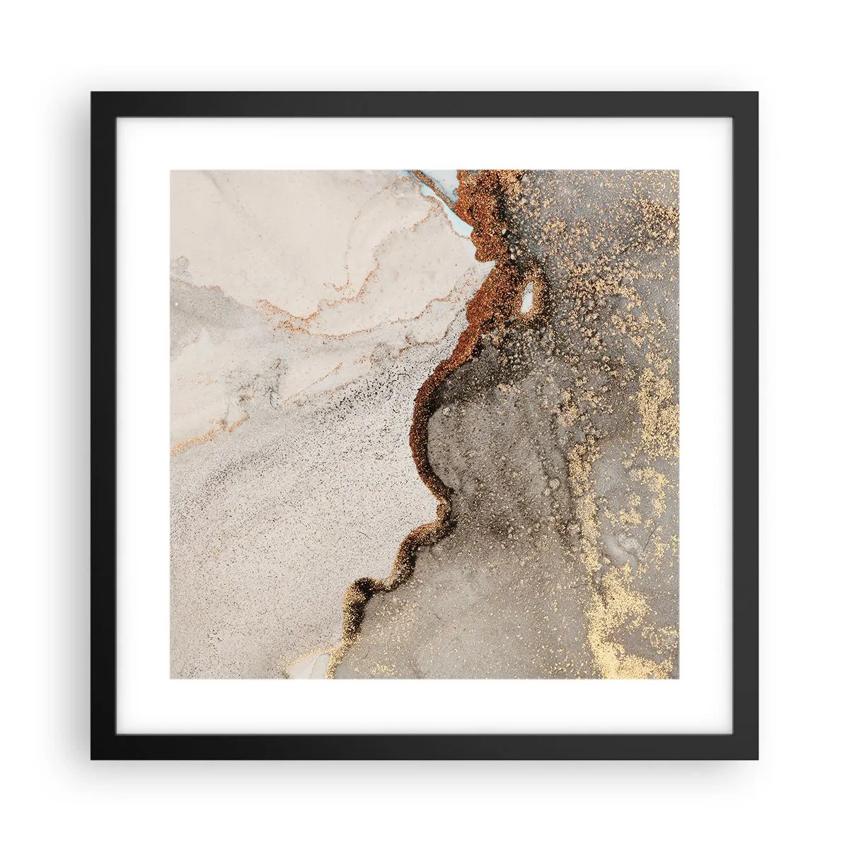 Poszter fehér keretben - A színek határán - 40x40 cm