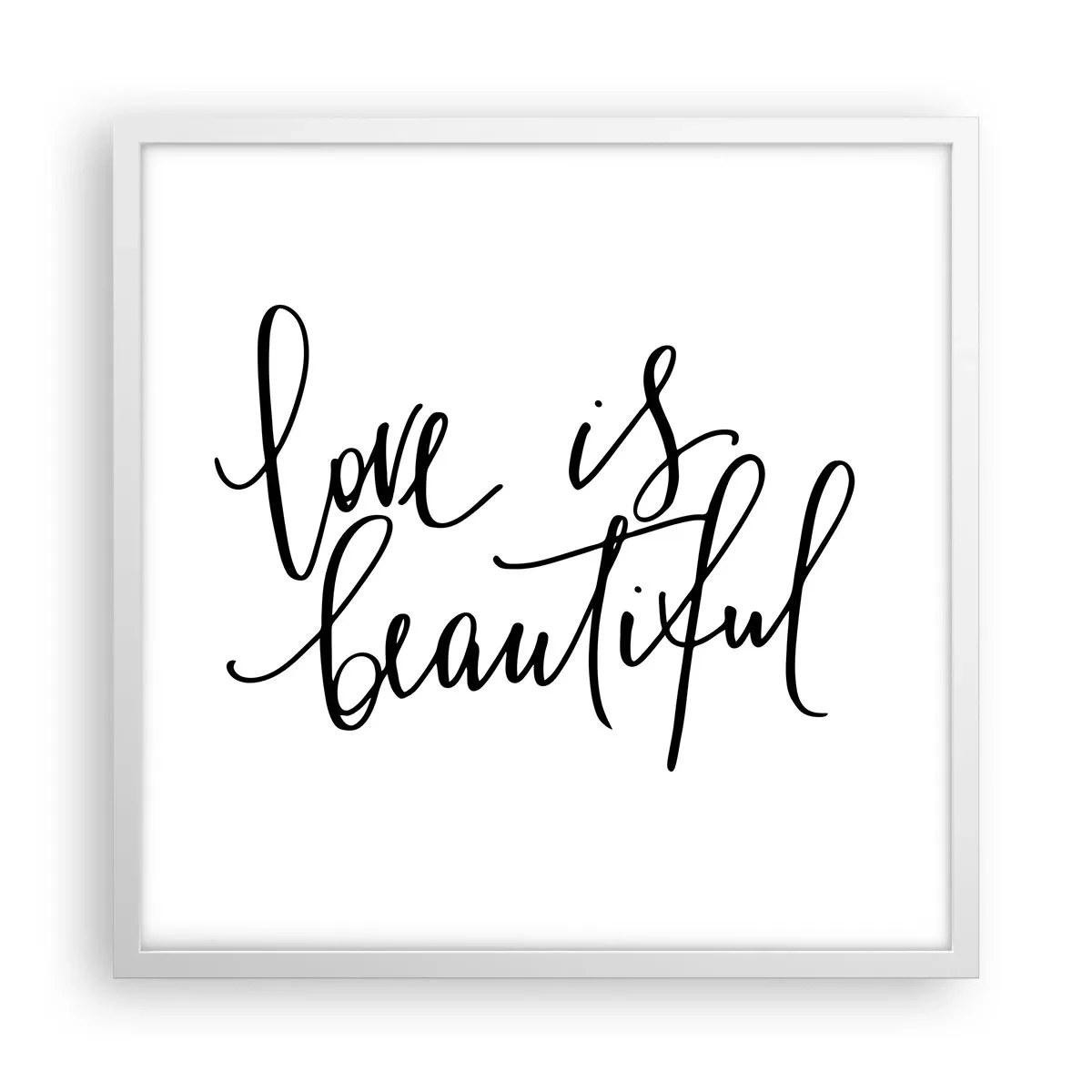 Poszter fekete keretben - Olvass és ismételj - 50x50 cm