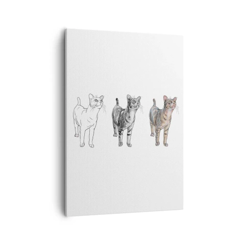 Vászonkép - Rajz lecke - 50x70 cm