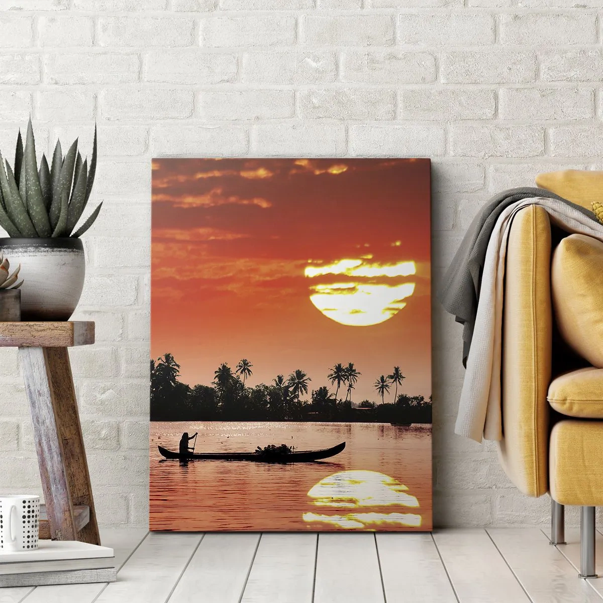 Vászonkép - A trópusok nyugalma naplementekor - 50x70 cm