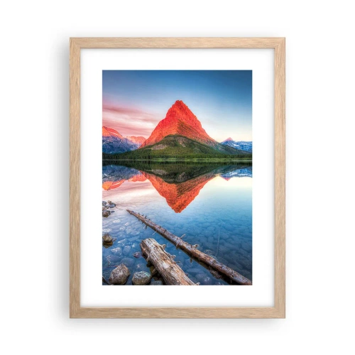 Poszter világos tölgy keretben - Forróság és hideg - 30x40 cm