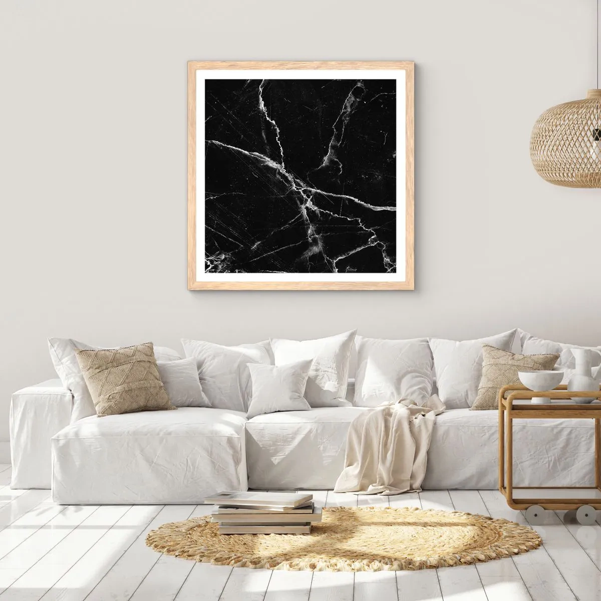 Poszter világos tölgy keretben - A kő titkos élete - 60x60 cm
