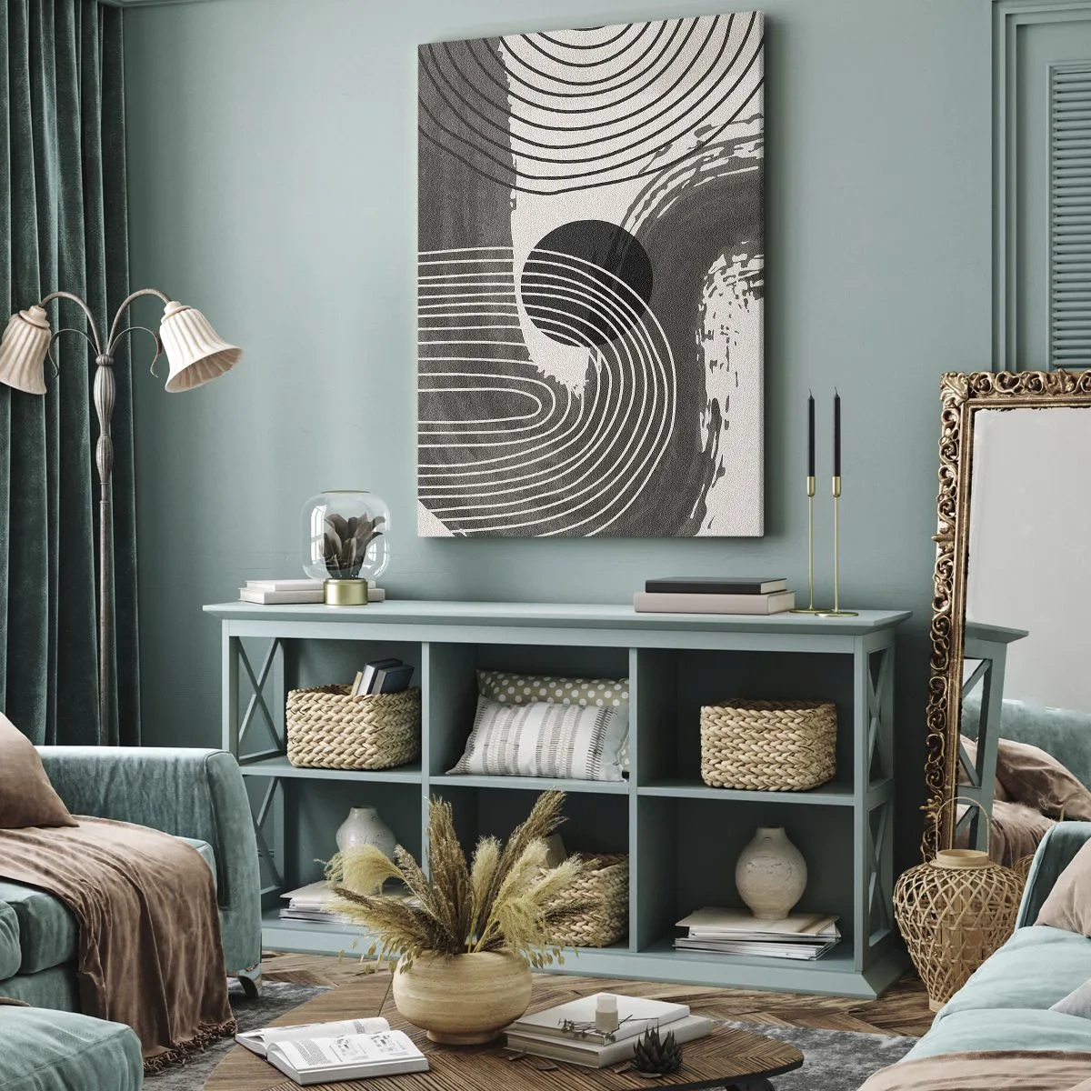 Vászonkép - Az ovális nyer - 65x120 cm