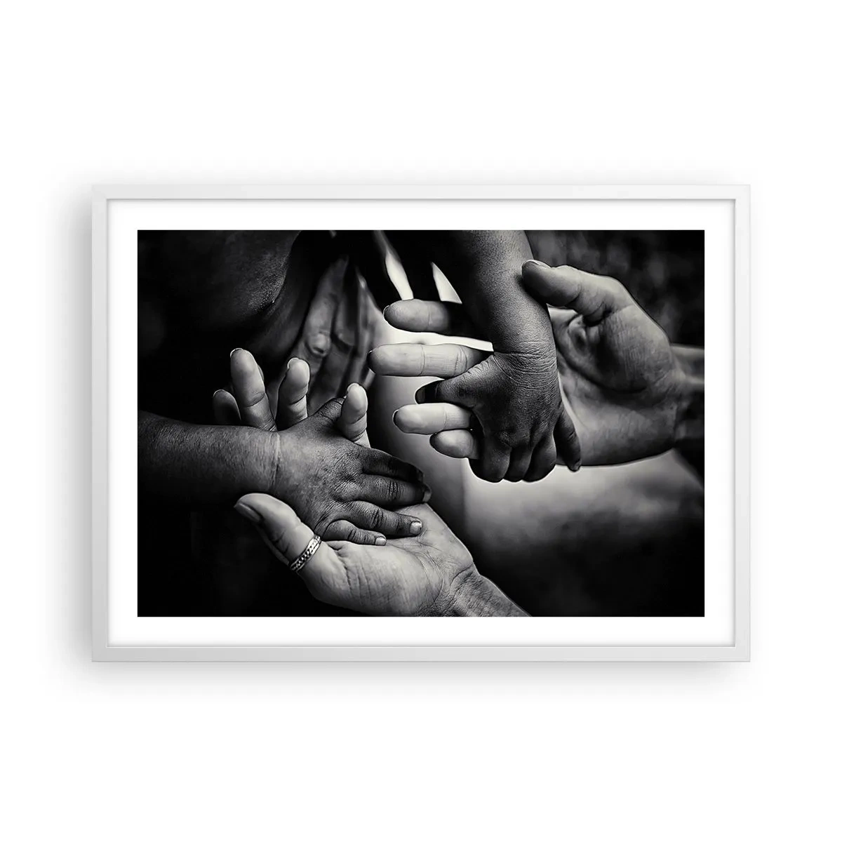 Poszter fekete keretben - Embernek lenni - 70x50 cm