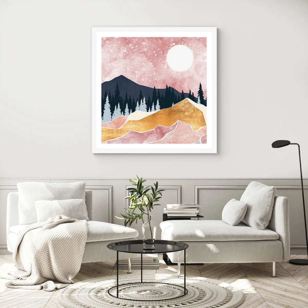 Poszter fekete keretben - Éjjeli őrség - 50x50 cm
