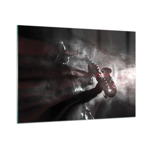 Üveg kép - A jazz párolgásban - 100x70 cm