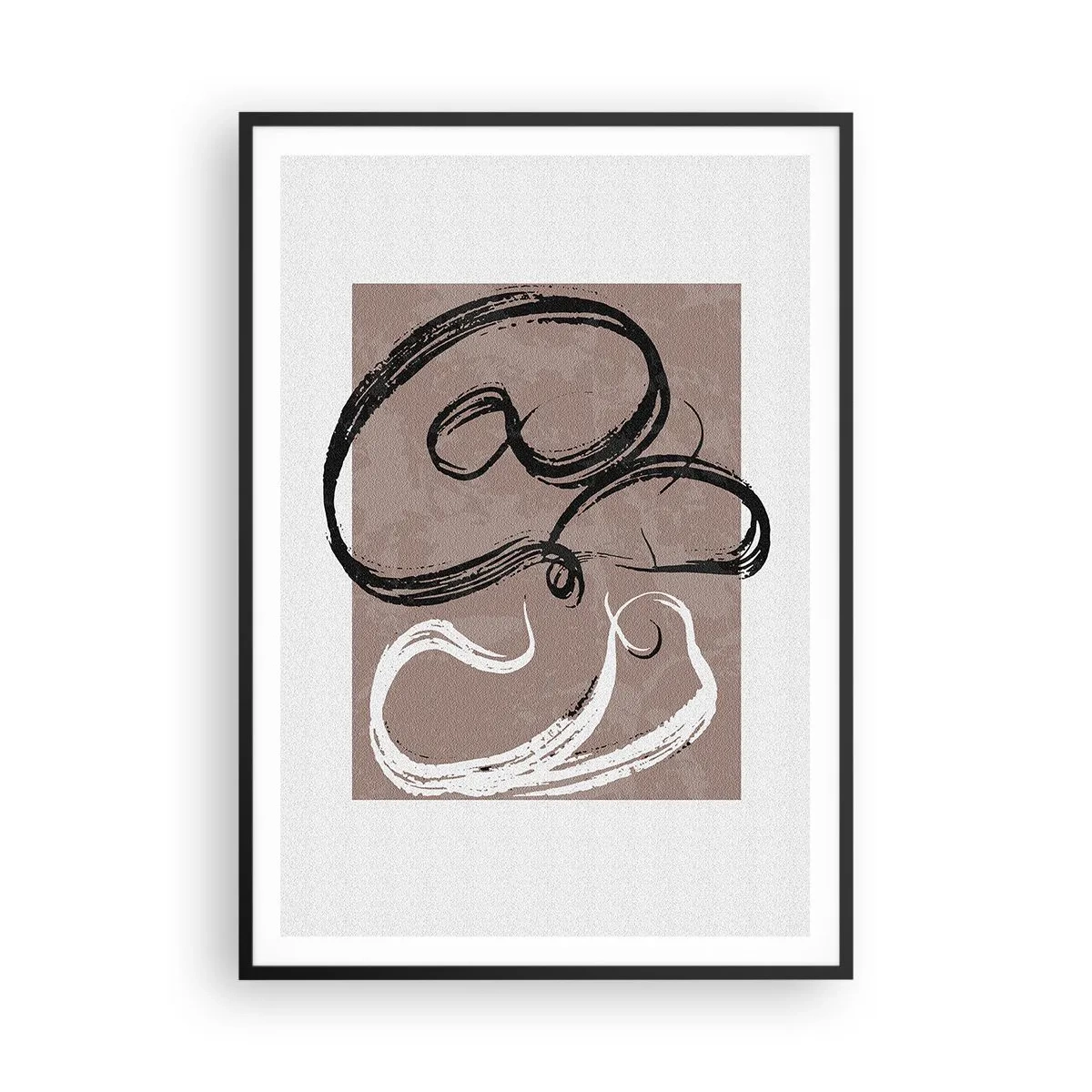 Poszter fehér keretben - Kompozíció - a teljesség keresése - 70x100 cm