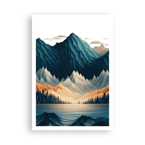 Poszter - Tökéletes hegyi táj - 70x100 cm