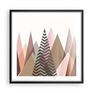 Poszter fehér keretben - Piramis nézet - 50x50 cm
