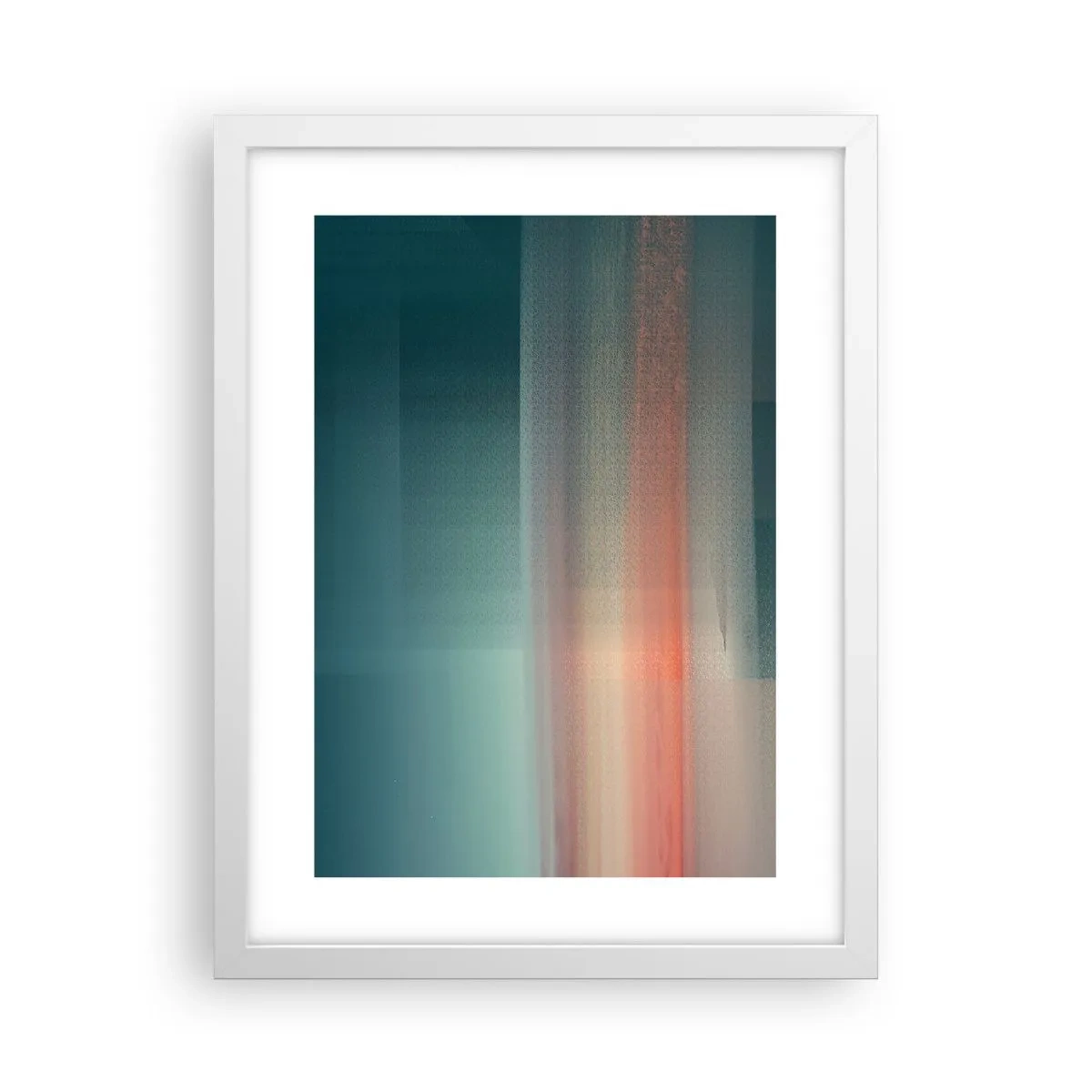 Poszter fekete keretben - Absztrakt: fényhullámok - 30x40 cm