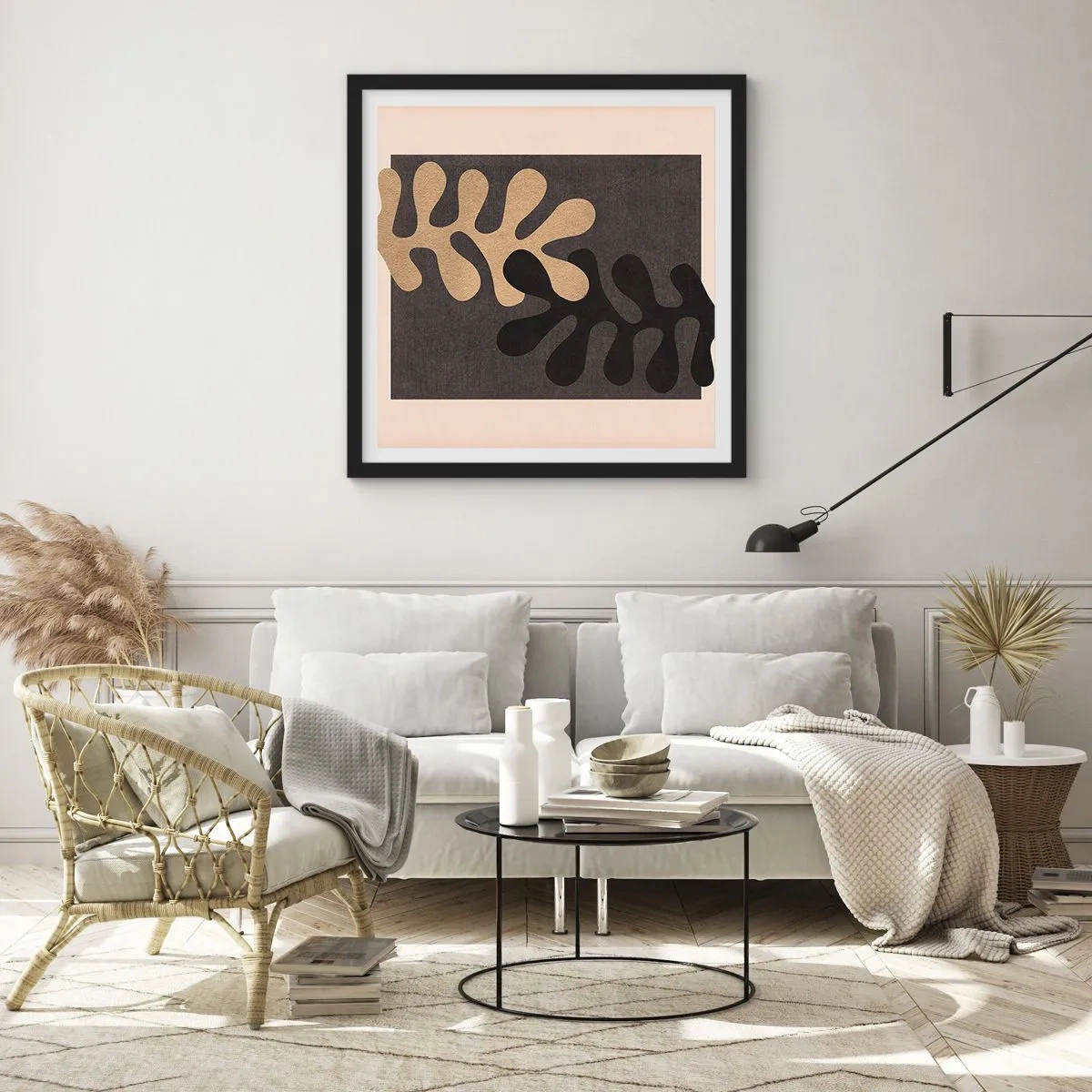 Poszter fehér keretben - Hiány és kiegészítés - 40x40 cm