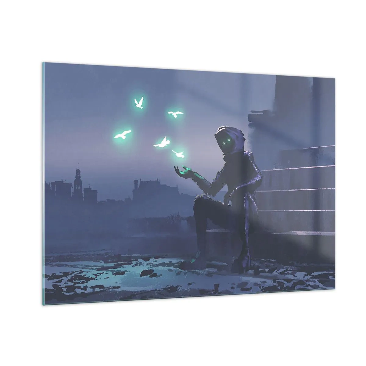 Üveg kép - Az élet vissza fog térni - 100x70 cm