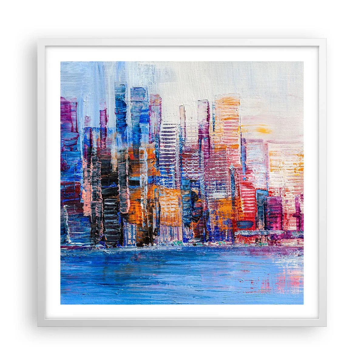 Poszter fekete keretben - Egy vidám metropolisz - 60x60 cm