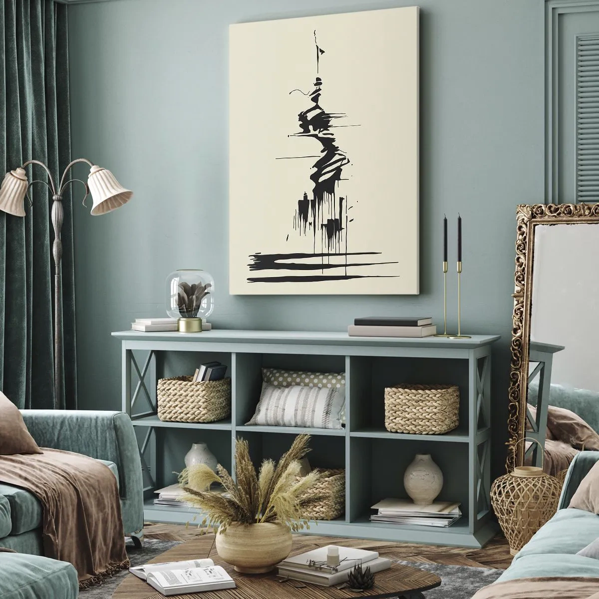 Vászonkép - Sietős absztrakció - 80x120 cm