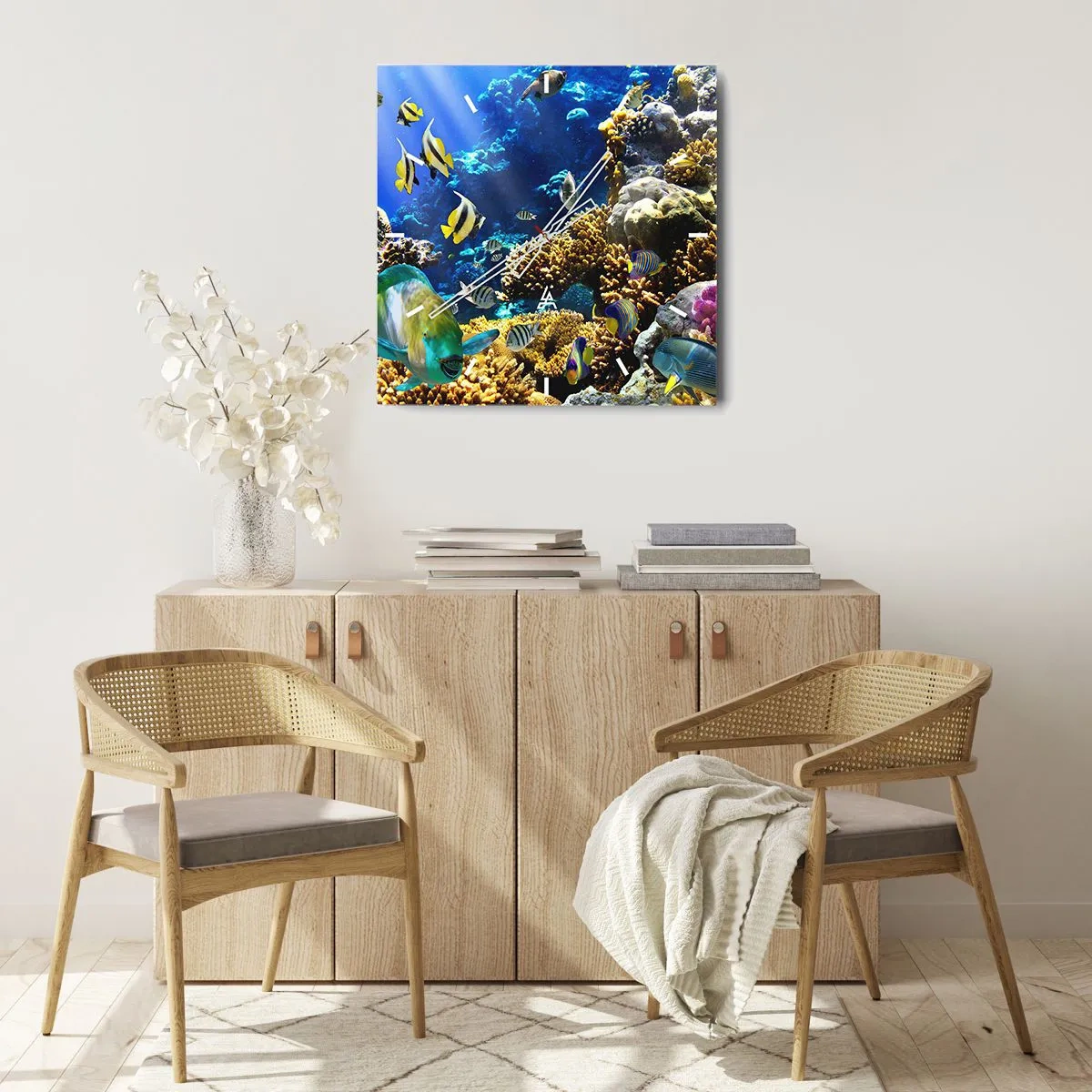 Falióra, Óra - Nagy forgalom a nyaraló ösvényen - 30x30 cm