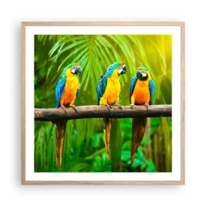 Poszter világos tölgy keretben - És hallottad, hogy ő…? - 60x60 cm