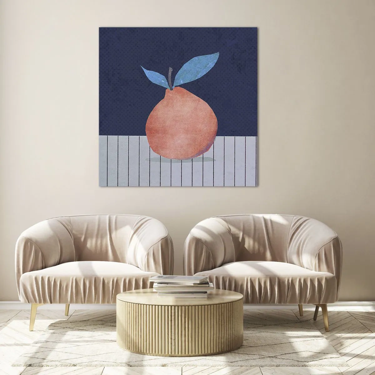 Üveg kép - Domborúság és sík - 50x50 cm