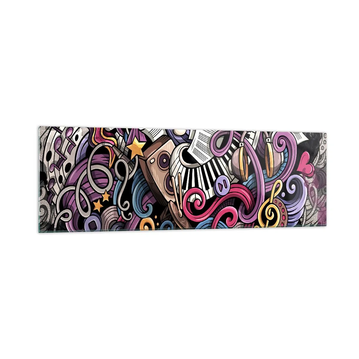 Üveg kép - Bonyolult dallam - 160x50 cm