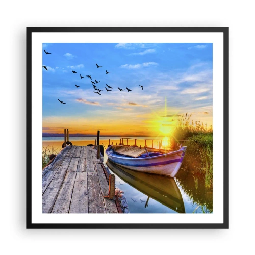 Poszter fehér keretben - Viszlát holnapig - 60x60 cm