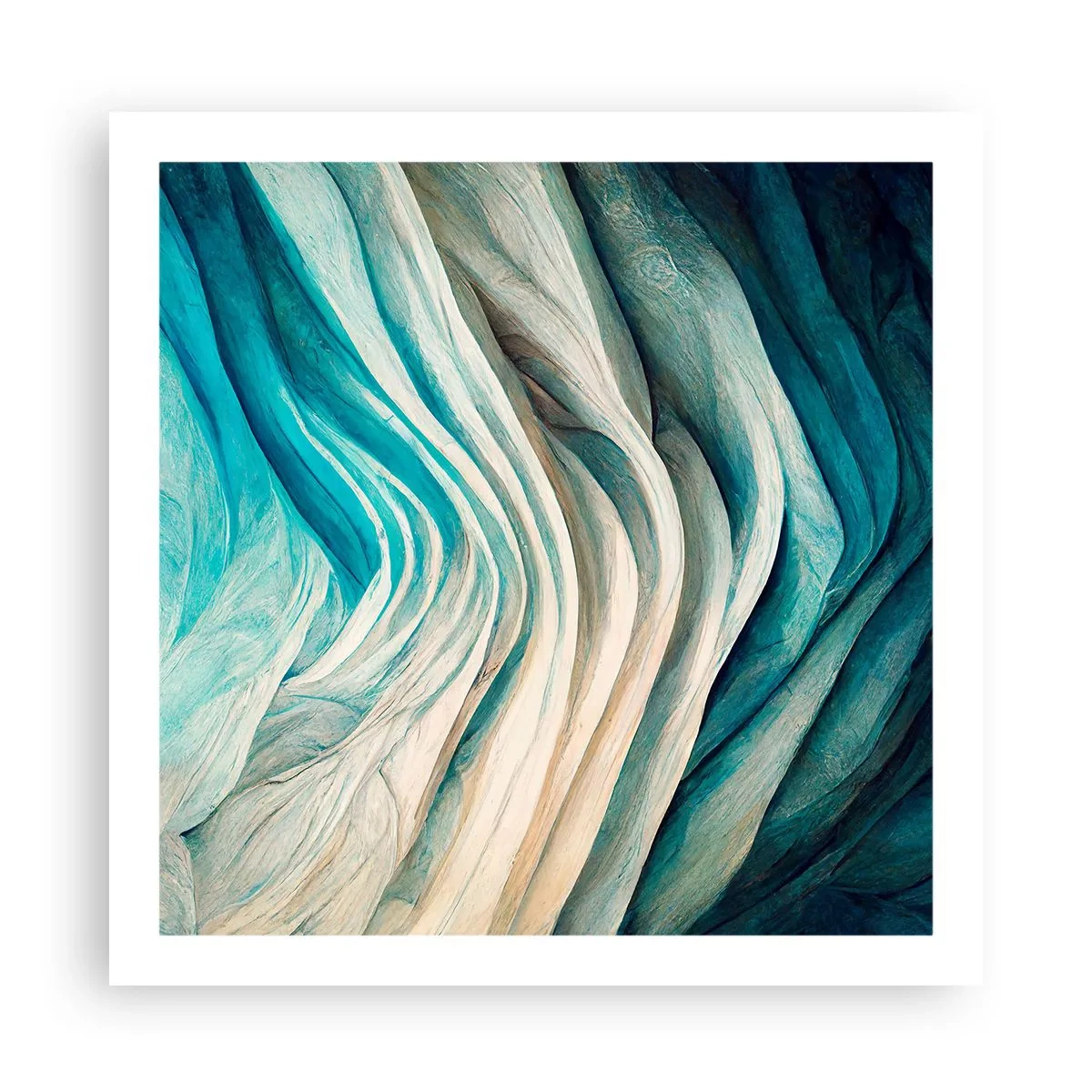 Poszter - Kék telhetetlenség - 60x60 cm