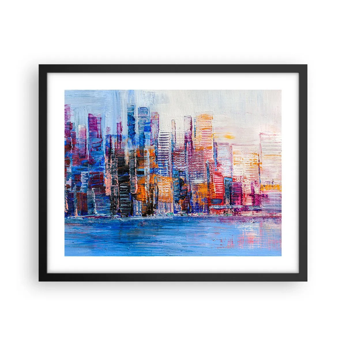 Poszter fehér keretben - Egy vidám metropolisz - 50x40 cm